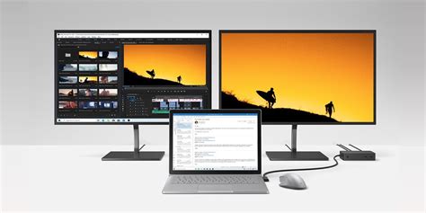 How many monitors can a surface laptop support?